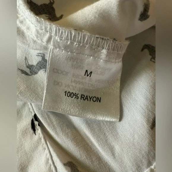 Anthropologie Jane & Delancey women’s equestrian horse short sleeve top Size Med - Picture 6 of 7